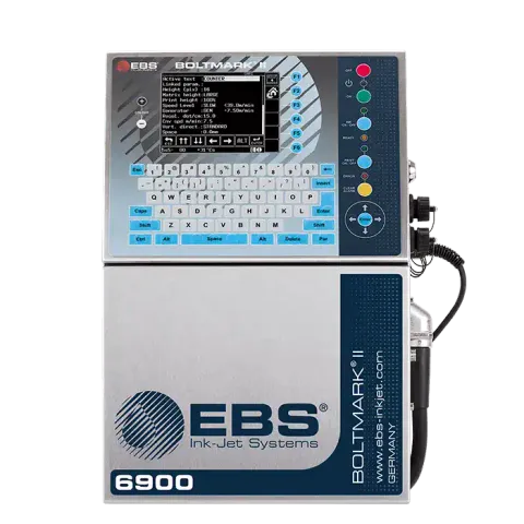 EBS-6900 continuous inkjet printer, front view